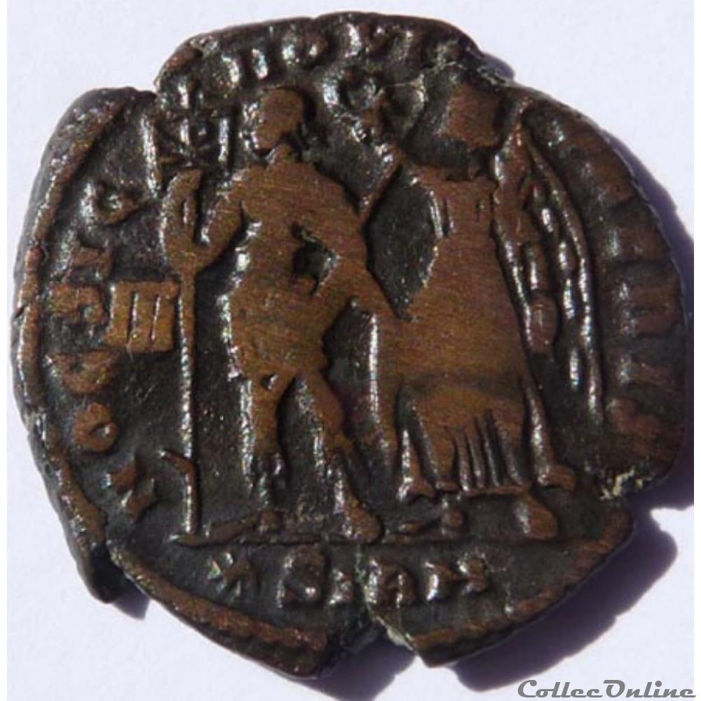 Constance II 351-355/Sirmium/HOC SIGNO VICTOR ERIS monnaies antiques romaines republicaines imperiales constance ii 351 355 sirmium hoc signo victor eris