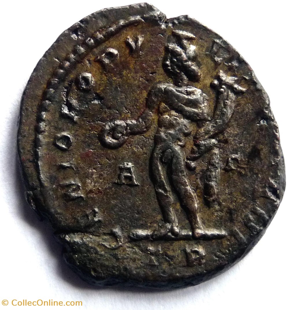 monnaies antiques romaines imperiales et republicaines constance chlore 296 297 treves genio popvli romani