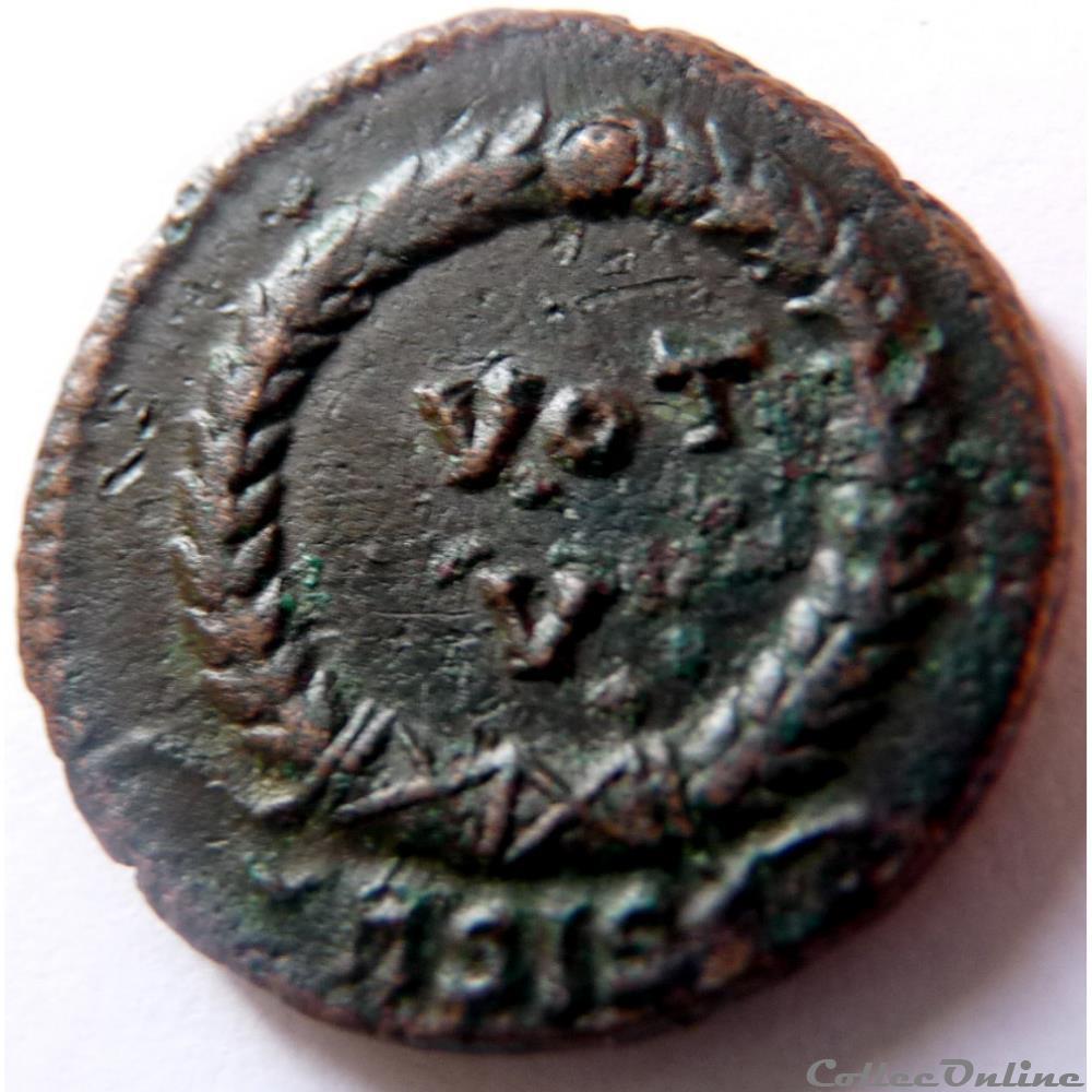 Jovien 363-364/Siscia/VOT V monnaies antiques romaines republicaines imperiales jovien 363 364 siscia vot v