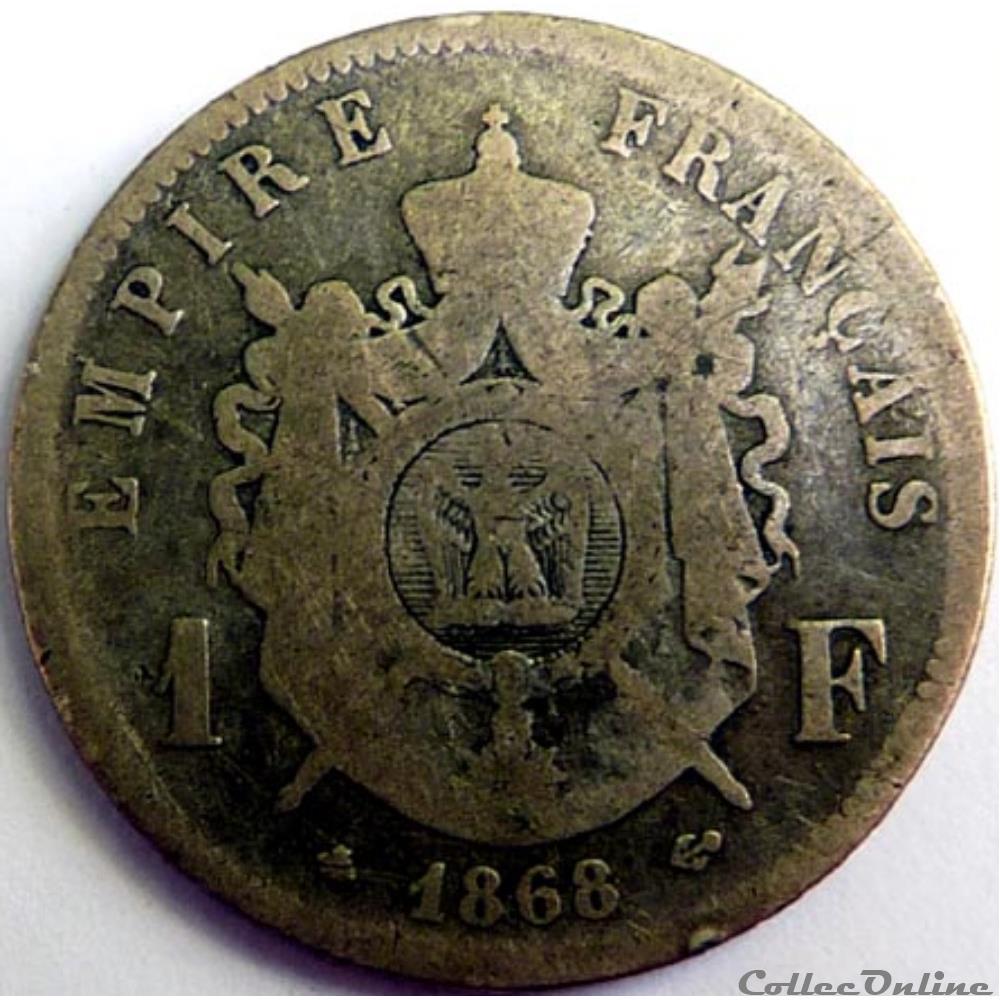 Napoléon III 1868 monnaie france moderne napoleon iii 1868