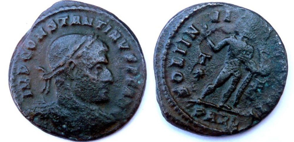 monnaies antiques romaines imperiales et republicaines ric 84 var constantin 1er 315 316 arles soli invicto comiti