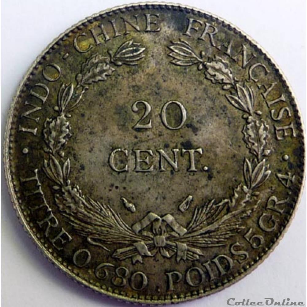 Indochine 1937 monnaie france moderne indochine 1937