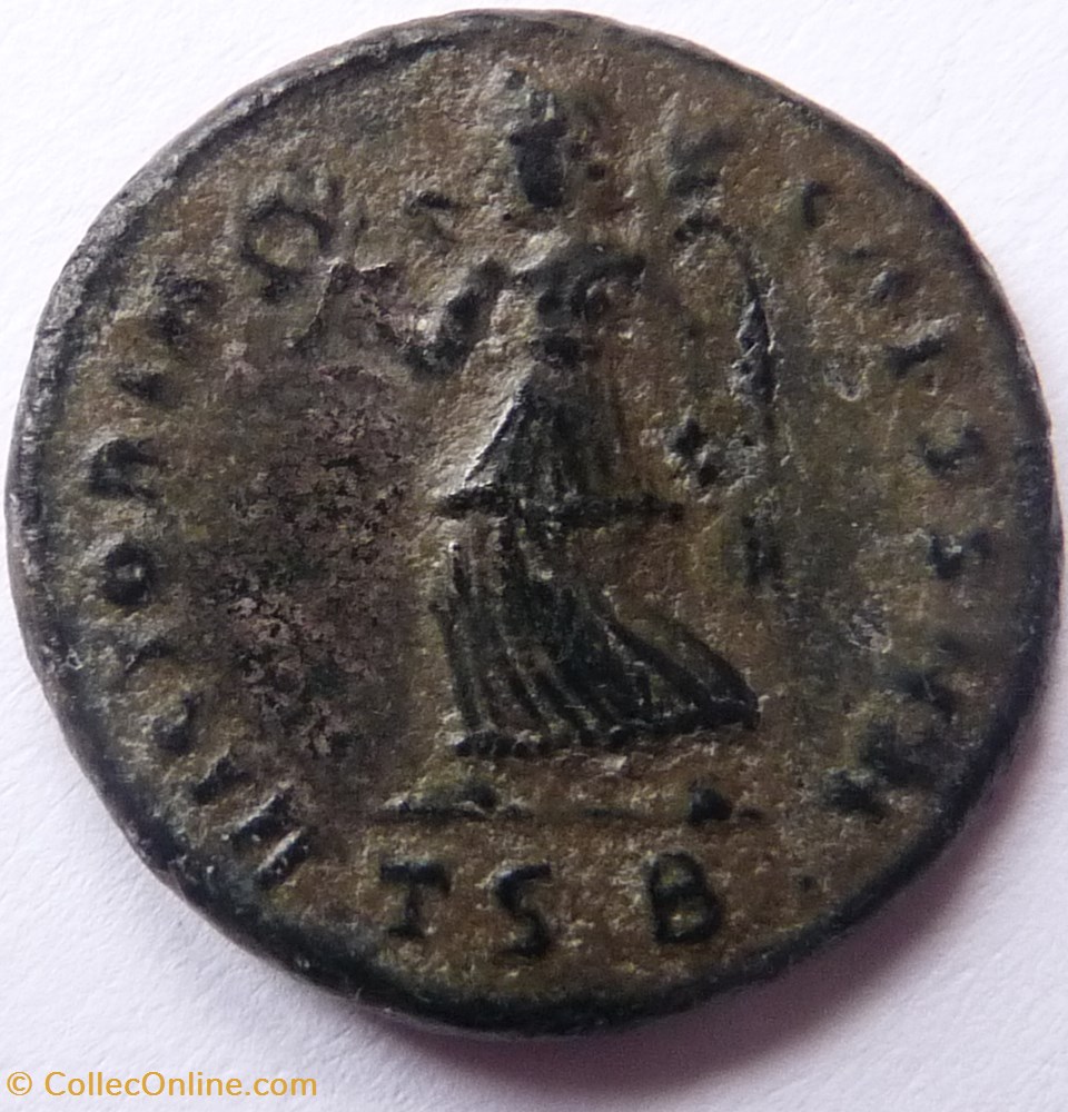 Constantin II 319/Thessalonique/VICTORIA CAESS NN monnaies antiquite av jc ap romaines republicaines imperiales constantin ii 319 thessalonique victoria caess nn
