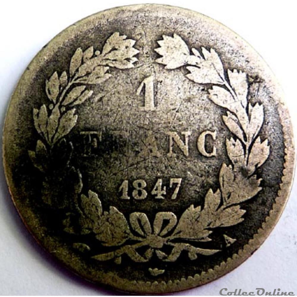 Louis Philippe 1847 monnaie france a moderne louis philippe 1847