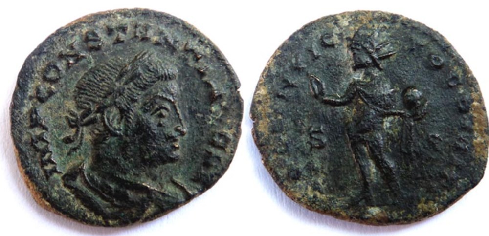 RIC manque/Constantin 1er 317/Lyon/SOLI INVICTO COMITI monnaies antiques romaines imperiales et republicaines ric manque constantin 1er 317 lyon soli invicto comiti