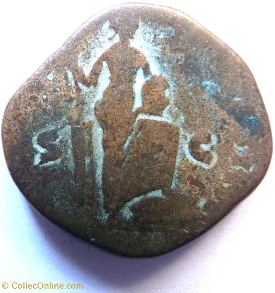 monnaie antique av jc ap romaine republicaine imperiale antonin le pieux sesterce annone