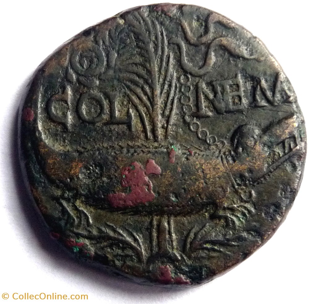 Nîmes/Dupondius type IV monnaies antiques a romaines provinciales nimes dupondius type iv
