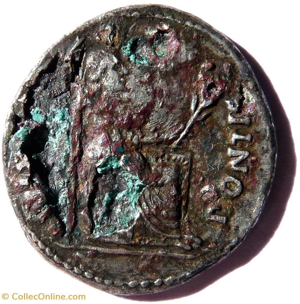 Tibère 14-37/Denier fourré/PONTIF MAXIM monnaies antiques romaines imperiales et republicaines tibere 14 37 denier fourre pontif maxim