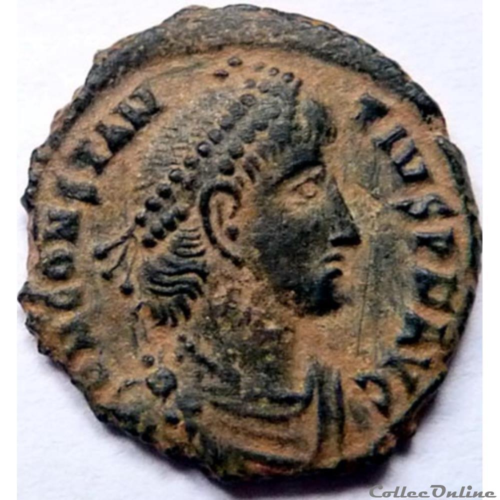 Constance II 355-358/Antioche/FEL TEMP REPARATIO monnaies antiquite av jc ap romaines republicaines imperiales constance ii 355 358 antioche fel temp reparatio