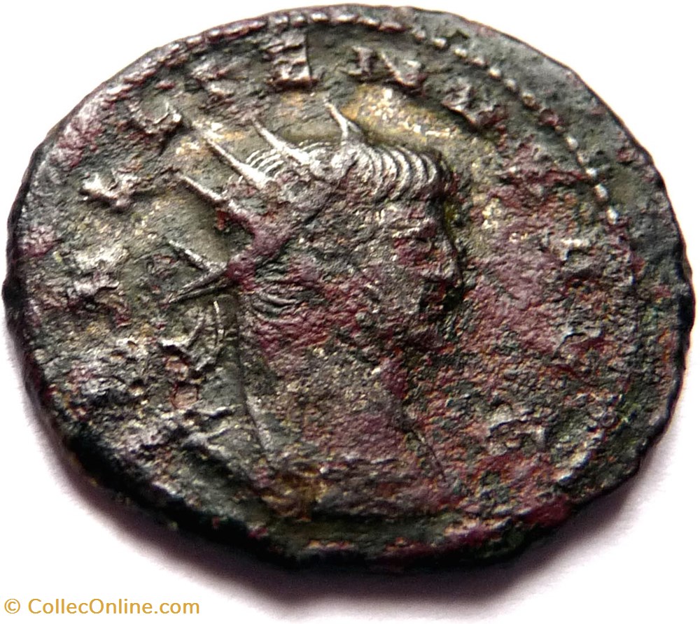 monnaie antique av jc ap romaine republicaine imperiale gallien 267 antioche lvna lvcif