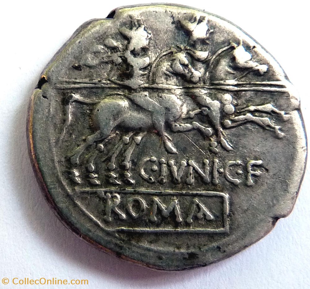 monnaies antiques romaines imperiales et republicaines gens junia 149 denier rome