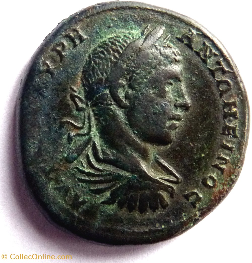 Nicopolis en Mésie inférieure/Elagabale 218-222 monnaies antiques romaines provinciales nicopolis en mesie inferieure elagabale 218 222