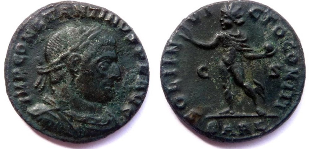 RIC 145/Constantin 1er 316-317/Arles/SOLI INVICTO COMITI monnaies antiques romaines imperiales et republicaines ric 145 constantin 1er 316 317 arles soli invicto comiti