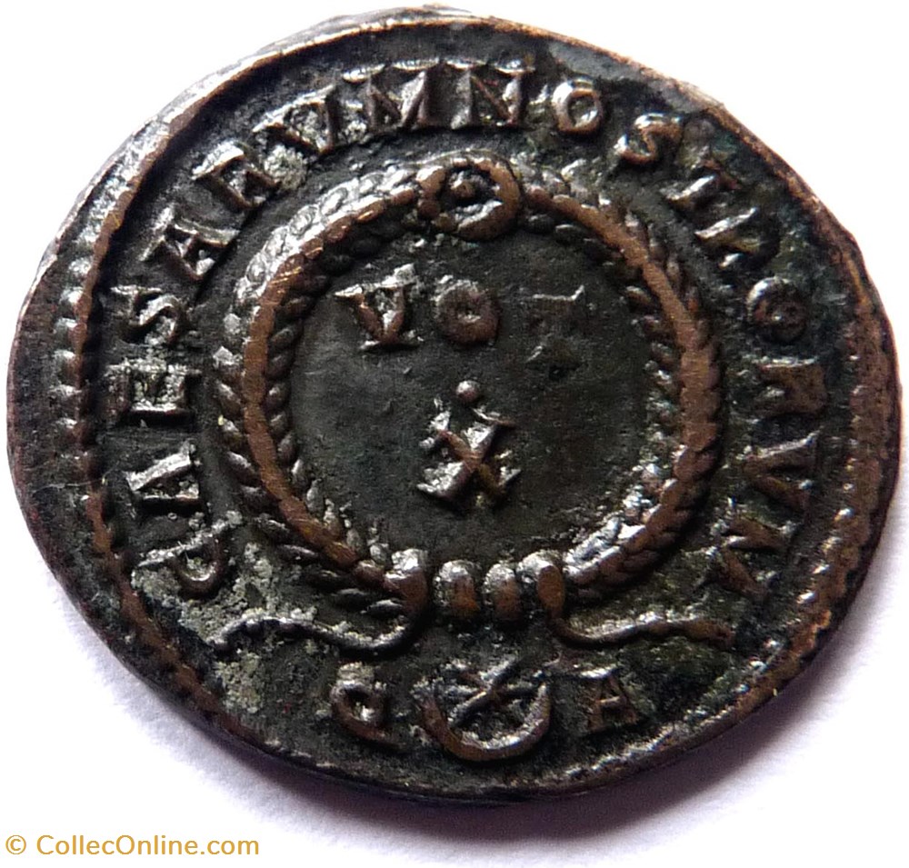 Constantin II 321-322/Arles/CAESARVM NOSTRORVM monnaies antiques romaines imperiales et republicaines constantin ii 321 322 arles caesarvm nostrorvm