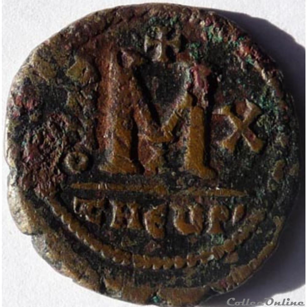 Maurice Tibère 592/Theoupolis monnaie antique byzantine maurice tibere 592 theoupolis