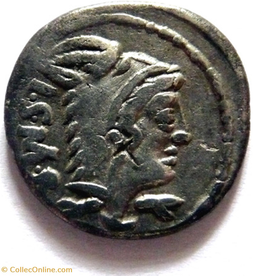 monnaies antiques romaines imperiales et republicaines gens thoria 105 denier junon sospita