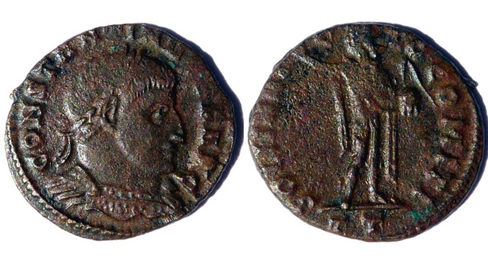RIC 135a/Constantin 1er 312-313/Ticinum/SOLI INVICTO COMITI monnaies antiques romaines imperiales et republicaines ric 135a constantin 1er 312 313 ticinum soli invicto comiti