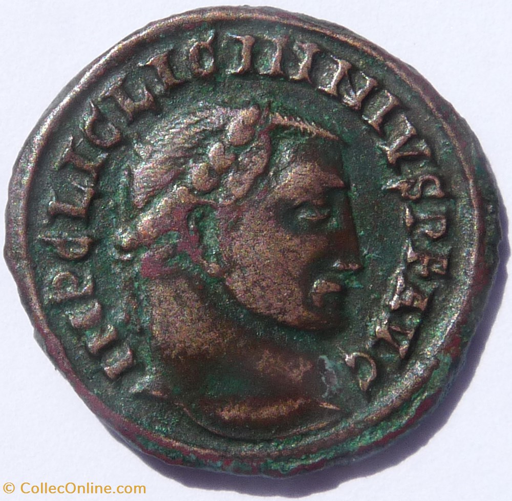 monnaies antiques romaines republicaines imperiales licinius 1er 312 alexandrie genio avgvsti