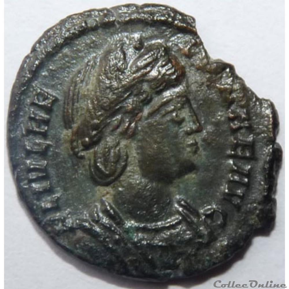 monnaies antiques romaines republicaines imperiales helene monnaie posthume av 340 treves pax pvblica