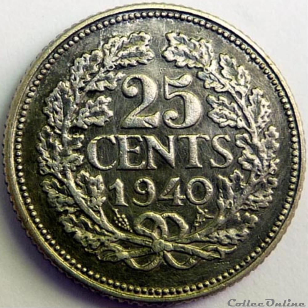 Wilhelmine des Pays-Bas 1940 monnaie monde wilhelmine des pays bas 1940