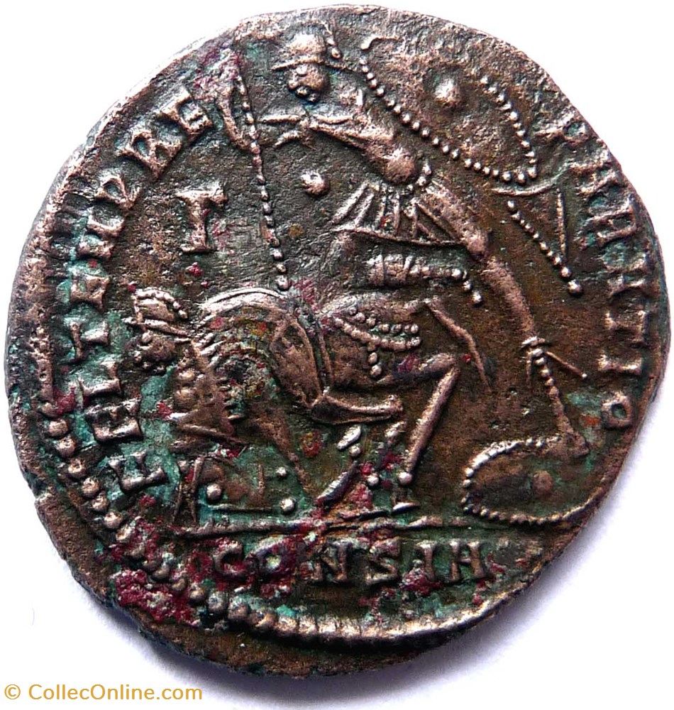 Constance II 348-350/Constantinople/FEL TEMP REPARATIO monnaie antique av jc ap romaine republicaine imperiale constance ii 348 350 constantinople fel temp reparatio