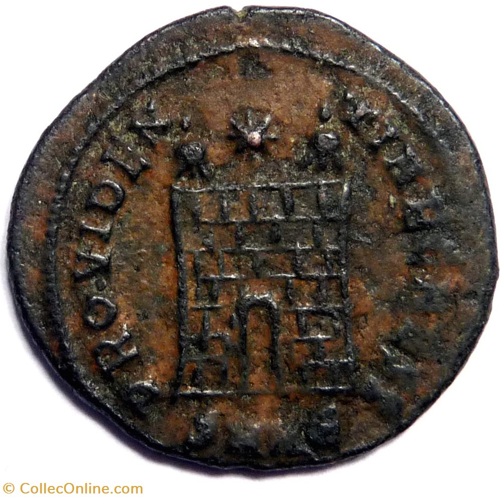 Constantin II 325-326/Héraclée/PROVIDENTIAE CAESS monnaies antiques romaines imperiales et republicaines constantin ii 325 326 heraclee providentiae caess