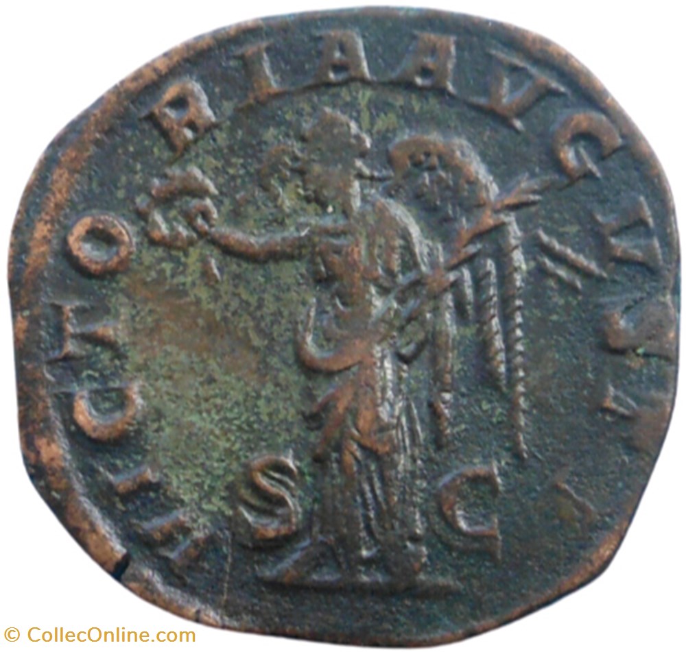 monnaie antique jc ap romaine republicaine imperiale alexandre severe 222 231 sesterce rome victoria avgvsti
