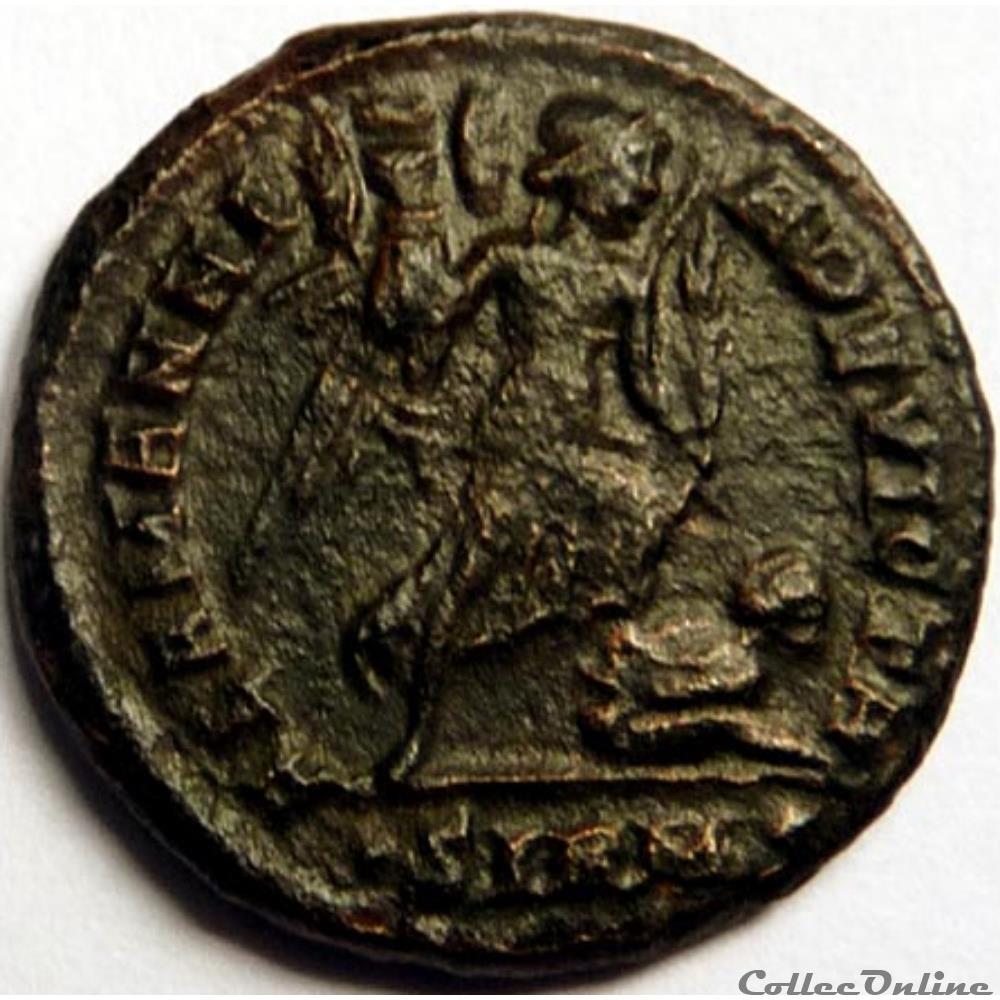 Constantin II 324-325/Sirmium/ALAMANNIA DEVICTA monnaie antique av jc ap romaine constantin ii 324 325 sirmium alamannia devicta