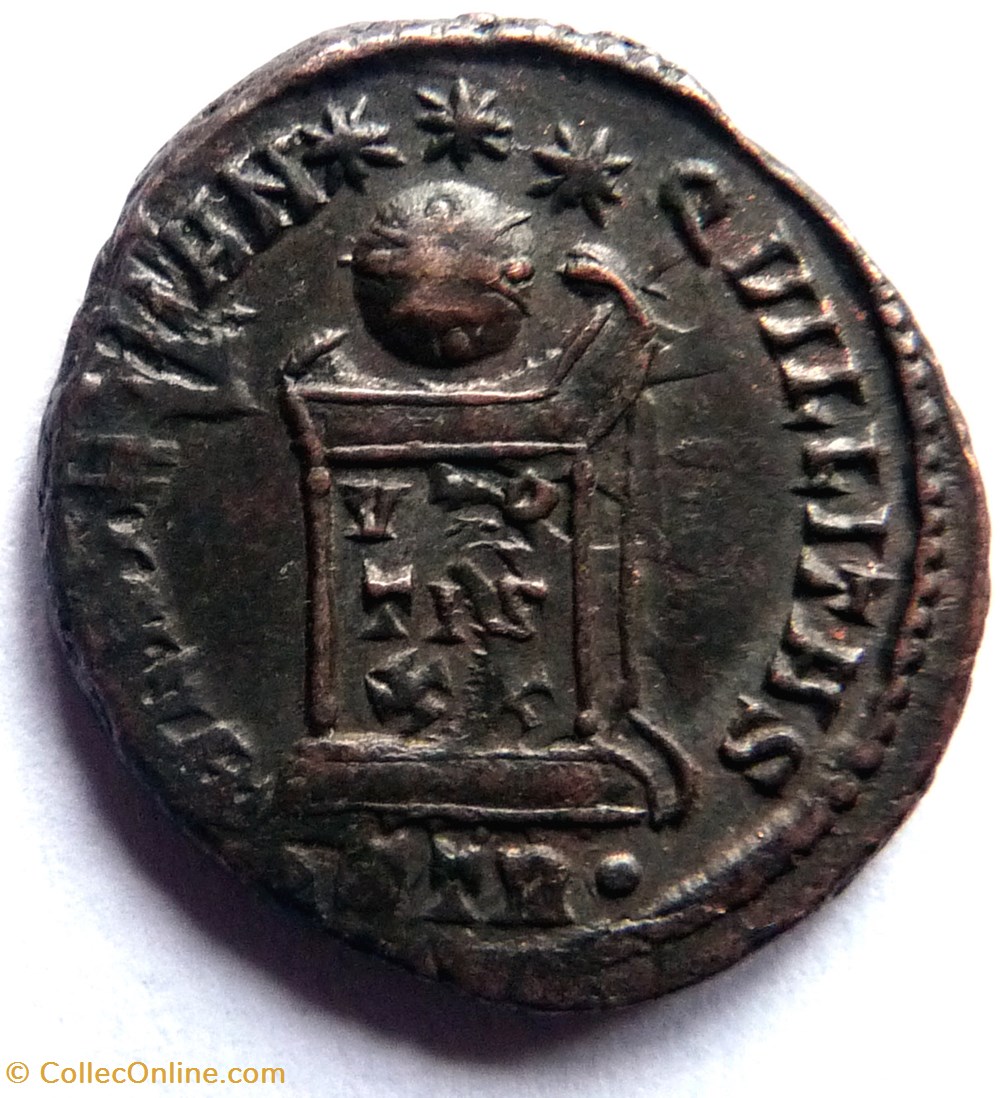 monnaies antiques romaines imperiales et republicaines crispus 322 323 treves beata tranqvillitas