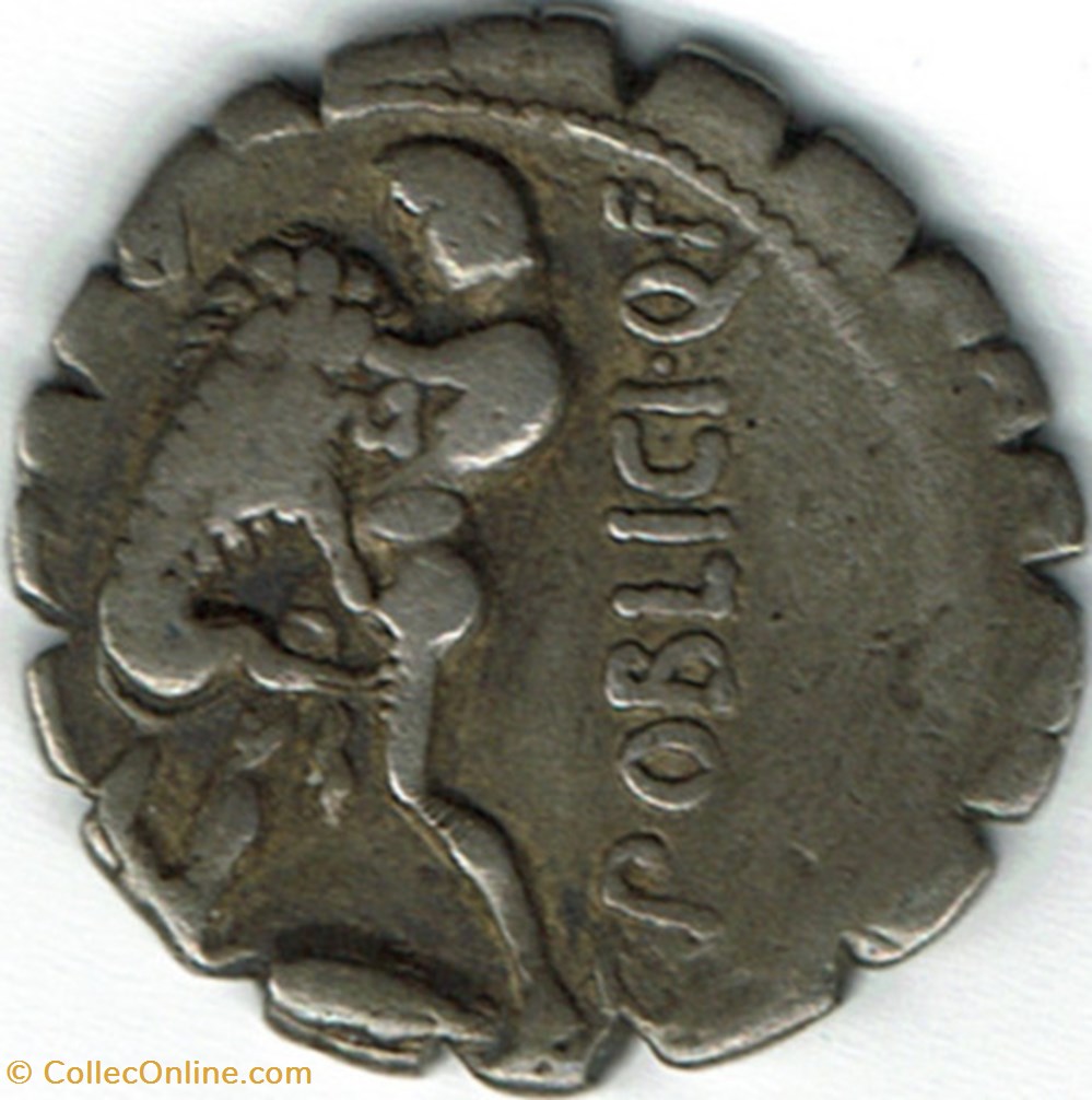 monnaies antiques romaines imperiales et republicaines gens poblicia 80 denier serratus rome