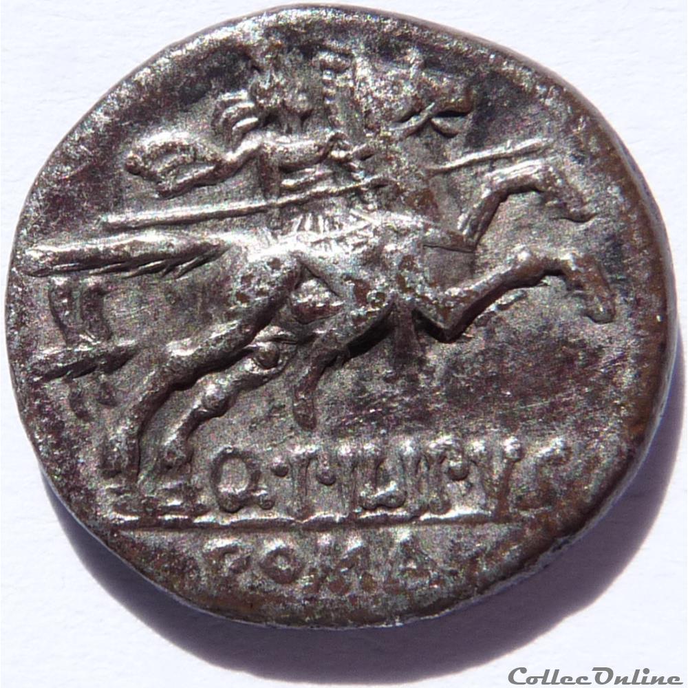 monnaie antique av jc ap romaine republicaine imperiale gens marcia 129 denier rome