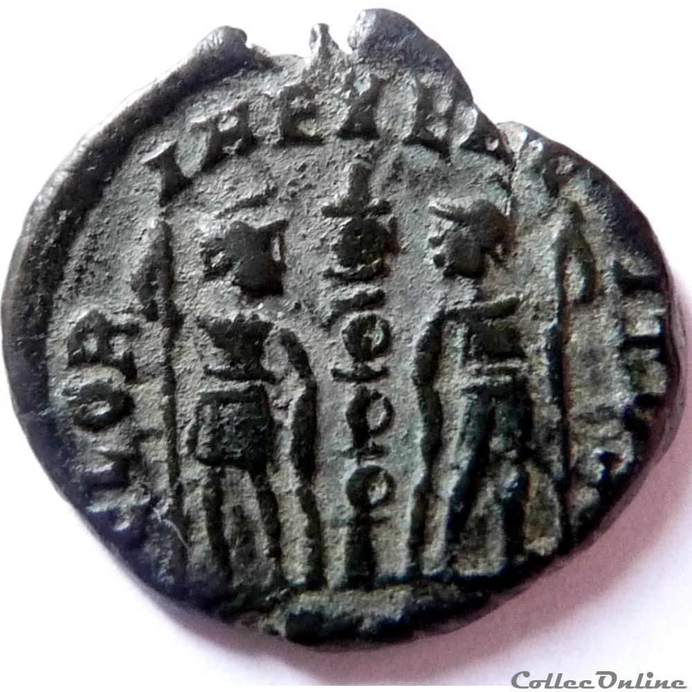 Constantin II 337/Nicomédie/GLORIA EXERCITVS monnaies antiques romaines republicaines imperiales constantin ii 337 nicomedie gloria exercitvs