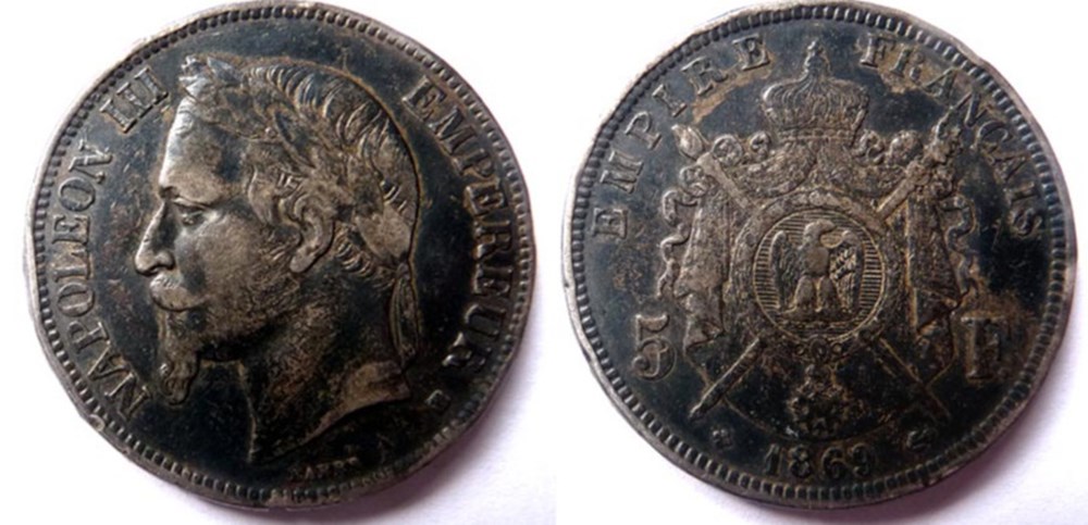 5 francs Napoléon III 1869 monnaies monde 5 francs napoleon iii 1869