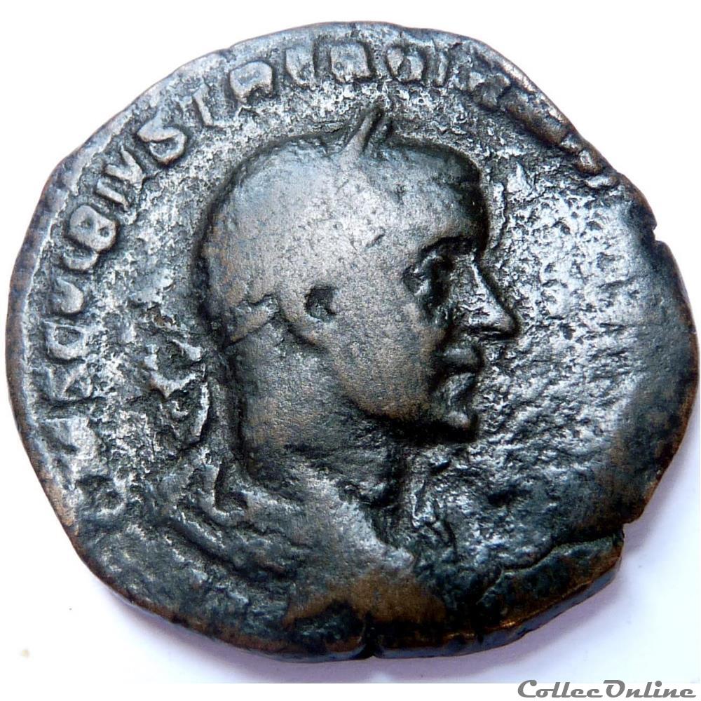 monnaie antique av jc ap romaine trebonien galle 251 253 rome ric ivc 115a