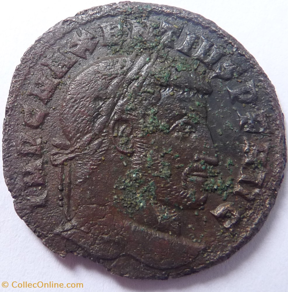Maxence 309-312/Ostie/AETERNITAS AVG N monnaie antique jc ap romaine republicaine imperiale maxence 309 312 ostie aeternitas avg n