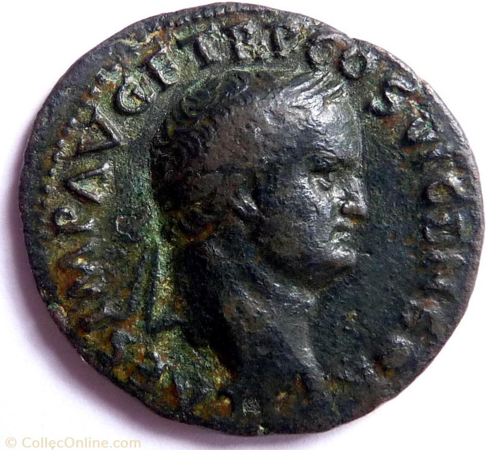Titus 77/As/Lyon/SPES monnaie antique av jc ap romaine titus 77 as lyon spes