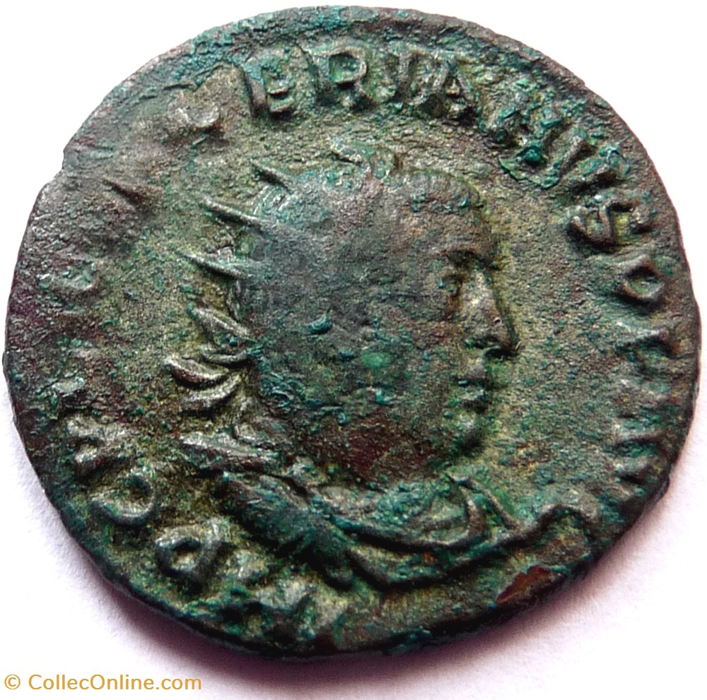 Valérien 253-254/Rome/ORIENS AVGG monnaies antiques romaines republicaines imperiales valerien 253 254 rome oriens avgg