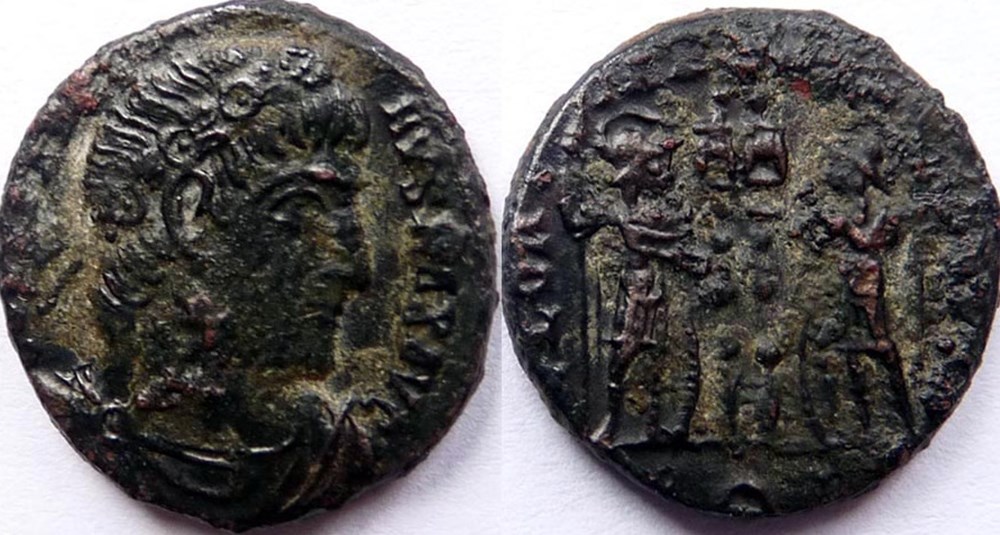 GLORIA EXERCITVS/333-335/Rome monnaies antiques romaines imperiales et republicaines gloria exercitvs 333 335 rome