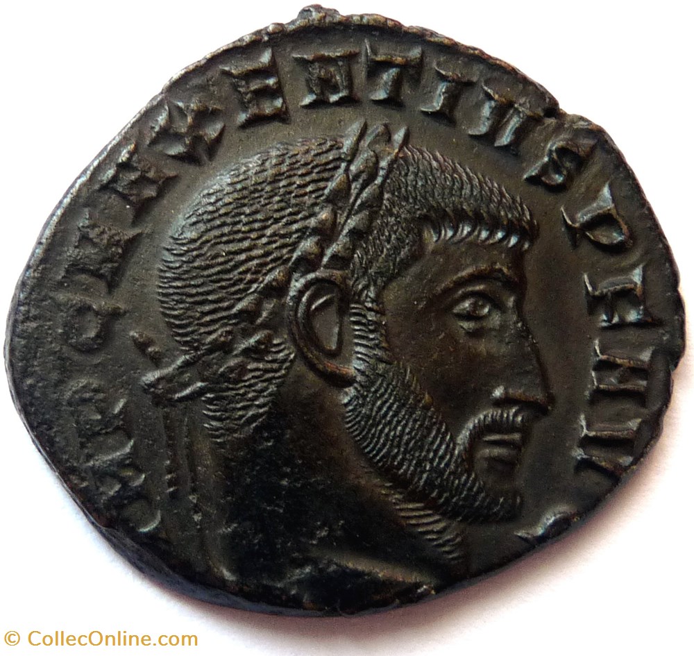 Maxence 308-310/Rome/CONSERV-VRB SVAE monnaies antiques romaines imperiales et republicaines maxence 308 310 rome conserv vrb svae