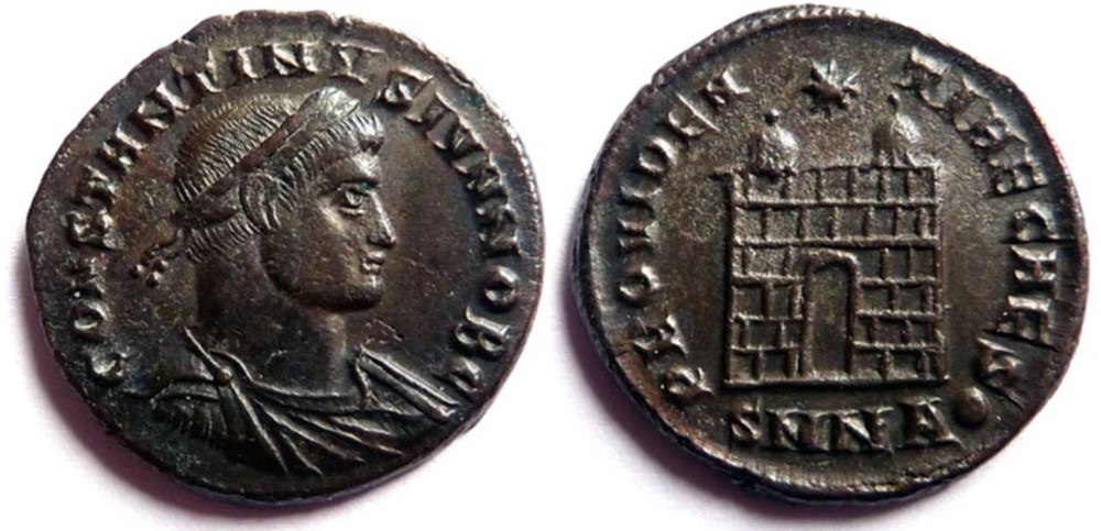 monnaies antiques romaines imperiales et republicaines constantin ii 328 329 nicomedie providentiae caes