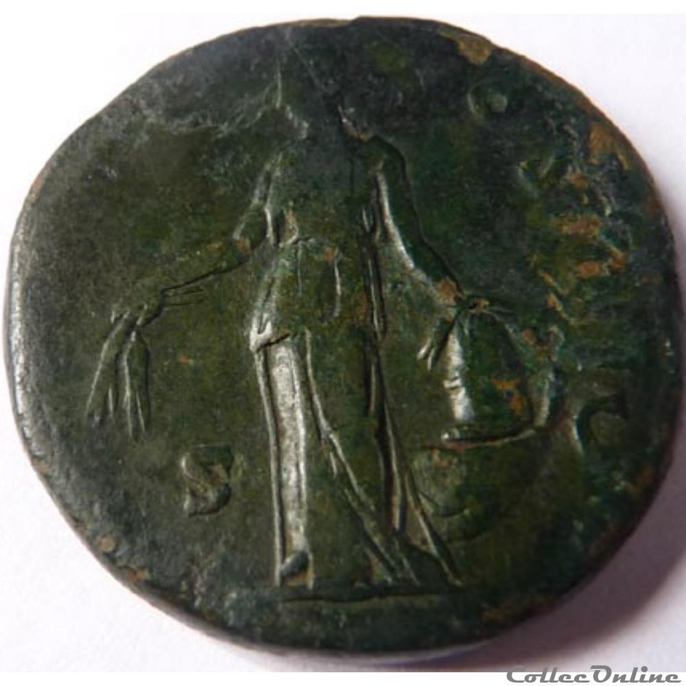 Antonin le Pieux 151-152/Sesterce/Rome/RIC III 962 3 monnaie antique romaine antonin le pieux 151 152 sesterce rome ric iii 962