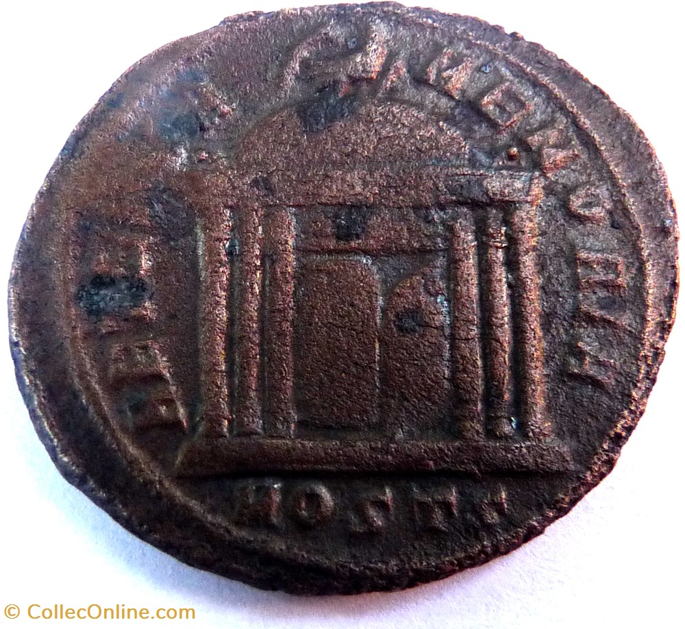 Constance Chlore 309-312/Ostie/AETERNA MEMORIA monnaie antique av jc ap romaine republicaine imperiale constance chlore 309 312 ostie aeterna memoria