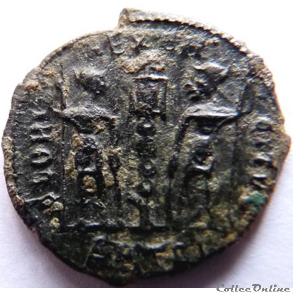 monnaies antiques romaines republicaines imperiales constans 337 340 thessalonique gloria exercitvs