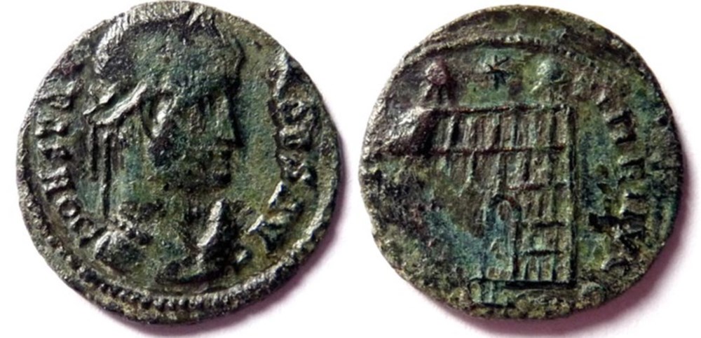 monnaies antiques romaines imperiales et republicaines imitation pour constantin 1er providentiae avgg