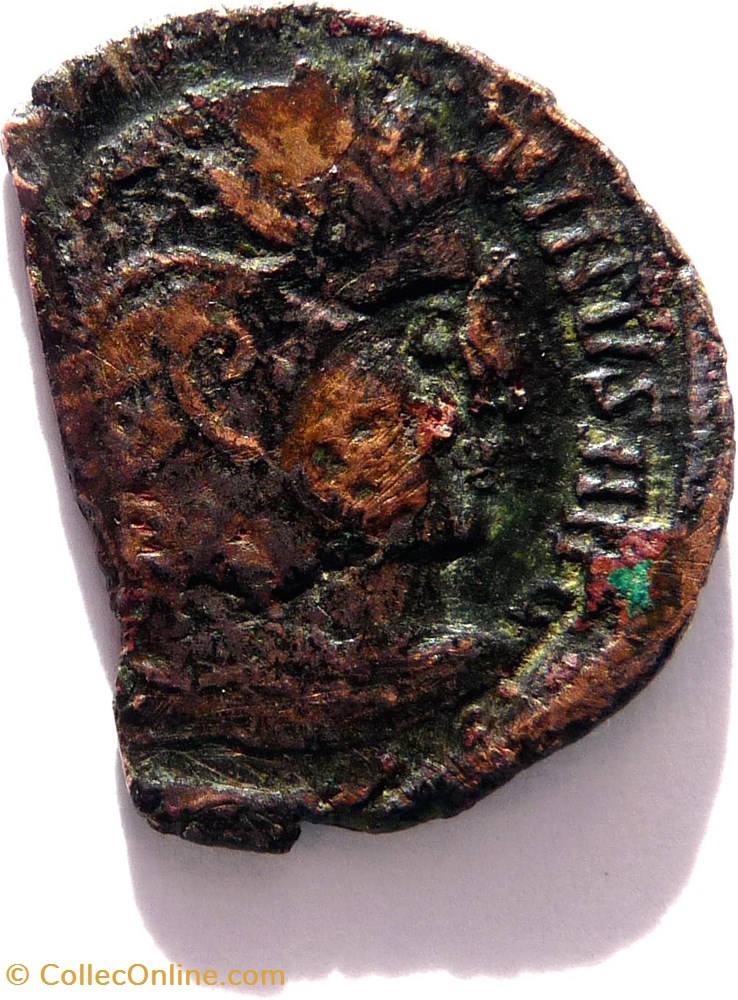 monnaies antiquite av jc romaines republicaines imperiales imitation pour constantin surfrappe sur une monnaie officielle de licinius