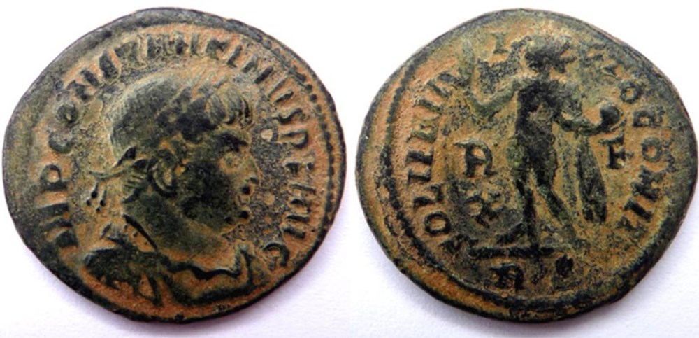 RIC 27/Constantin 1er 314-315/Rome/SOLI INVICTO COMITI monnaies antiques romaines imperiales et republicaines ric 27 constantin 1er 314 315 rome soli invicto comiti