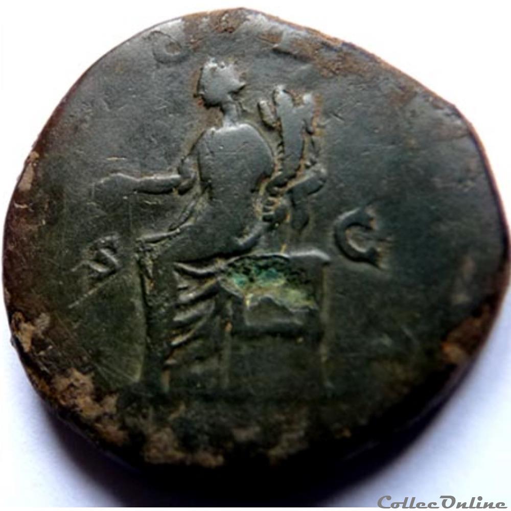 Crispine 178-191/Sesterce/Rome/RIC III 665 monnaie antique romaine crispine 178 191 sesterce rome ric iii 665