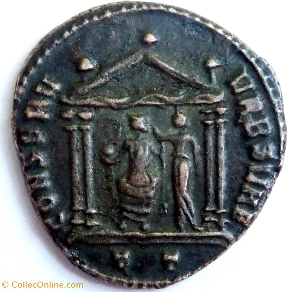 Maxence 308-310/Ticinum/CONSERV VRB SVAE monnaie antique av jc ap romaine republicaine imperiale maxence 308 310 ticinum conserv vrb svae