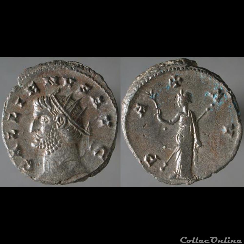 Gallien 260-268/Siscia/PAX AVG 3 monnaies antiques romaines imperiales et republicaines gallien 260 268 siscia pax avg