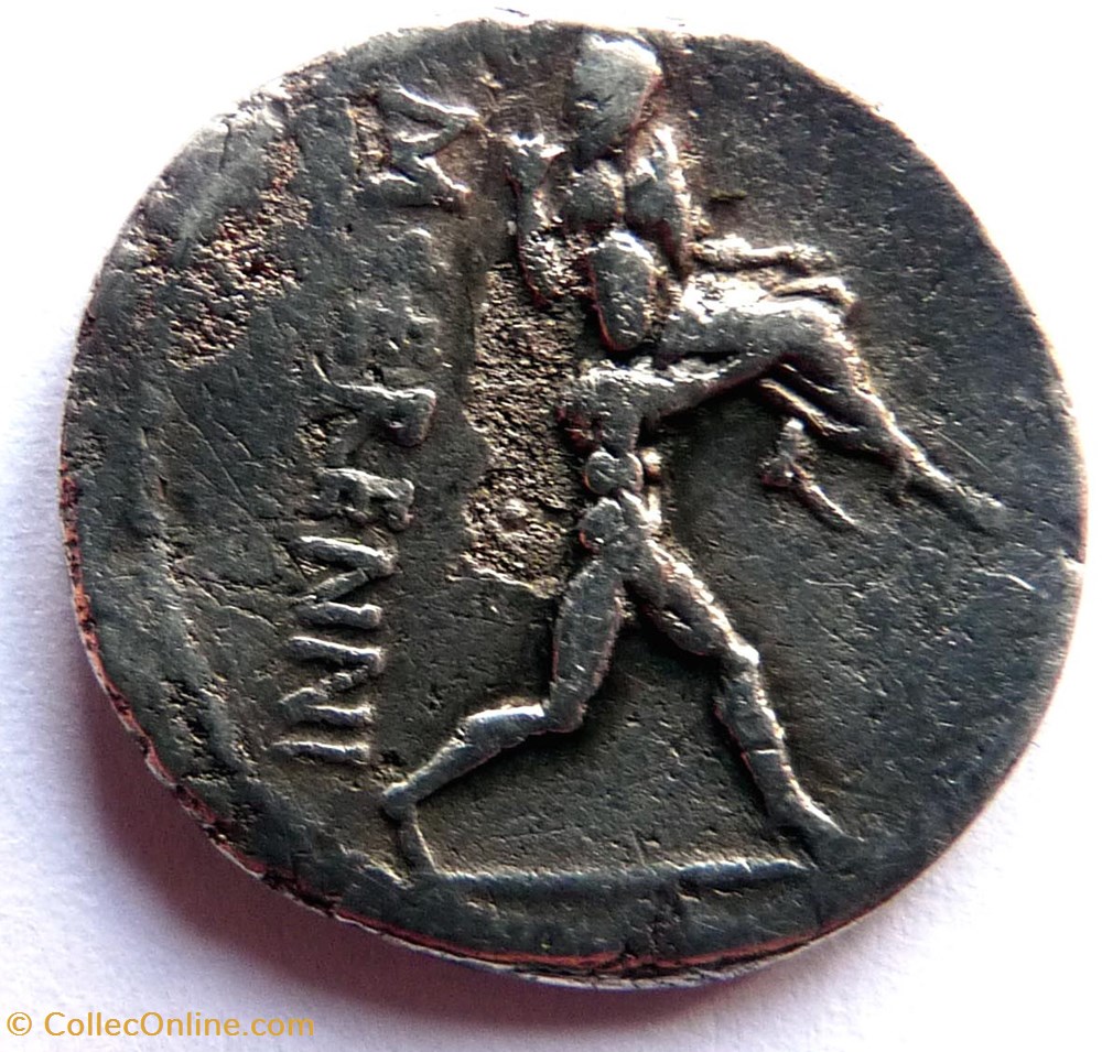 Gens Herennia 108-107/Denier/Rome/Pietas monnaies antiques romaines imperiales republicaines gens herennia 108 107 denier rome pietas